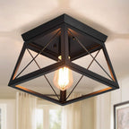 Ganeed Farmhouse Chandelier Matte Metal Modern Hanging Lamp