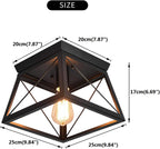 Ganeed Farmhouse Chandelier Matte Metal Modern Hanging Lamp