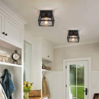 Ganeed Farmhouse Chandelier Matte Metal Modern Hanging Lamp