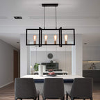 Ganeed Farmhouse Chandelier Matte Metal Modern Hanging Lamp