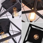 Ganeed Farmhouse Chandelier Matte Metal Modern Hanging Lamp