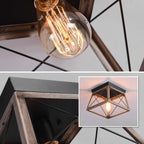 Ganeed Farmhouse Chandelier Matte Metal Modern Hanging Lamp