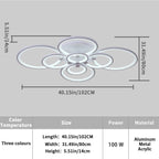 Ganeed LED Ceiling Light Fixture with Remote Control