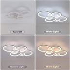Ganeed LED Ceiling Light Fixture with Remote Control