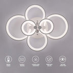 Ganeed LED Ceiling Light Fixture with Remote Control