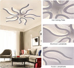 Ganeed LED Ceiling Light Fixture with Remote Control