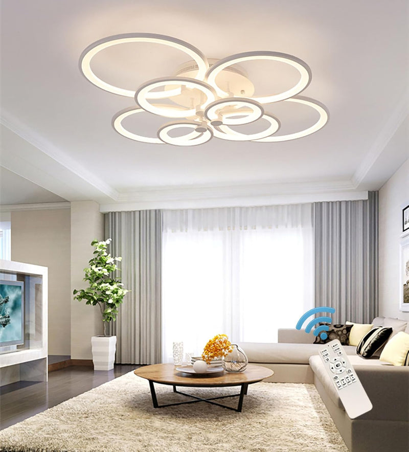 LED Ceiling Light Fixture with Remote Control 72W