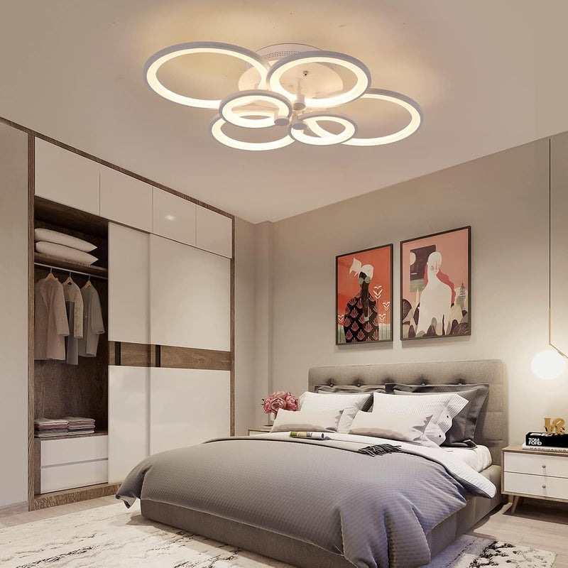 LED Ceiling Light Fixture with Remote Control 72W