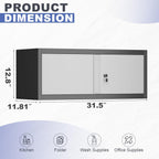 Garage Locking Cabinet 13” H Storage Wall Mounted