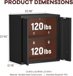 Garage Locking Cabinet 13” H Storage Wall Mounted