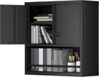 Garage Locking Cabinet 13” H Storage Wall Mounted