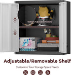 Garage Locking Cabinet 13” H Storage Wall Mounted