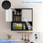 Garage Locking Cabinet 13” H Storage Wall Mounted