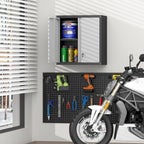 Garage Locking Cabinet 13” H Storage Wall Mounted