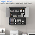 Garage Locking Cabinet 13” H Storage Wall Mounted