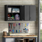 Garage Locking Cabinet 13” H Storage Wall Mounted