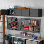 Garage Locking Cabinet 13” H Storage Wall Mounted