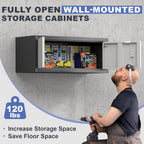 Garage Locking Cabinet 13” H Storage Wall Mounted