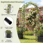 Garden Arch 2.2m Metal Pergola Trellis Arbour Rose