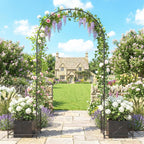 Garden Arch 2.2m Metal Pergola Trellis Arbour Rose