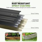 Garden Bed 4-In-1 Adjustable Planter Box Metal (2Pack)