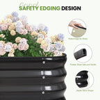 Garden Bed 4-In-1 Adjustable Planter Box Metal (2Pack)