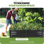 Garden Bed 4-In-1 Adjustable Planter Box Metal (2Pack)