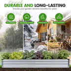 Garden Bed 4-In-1 Adjustable Planter Box Metal (2Pack)