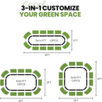 Garden Bed 4x2x1FT Galvanized Steel Planter Boxes (1Pack)