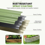 Garden Bed 4x2x1FT Galvanized Steel Planter Boxes (1Pack)