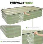 Garden Bed 4x2x1FT Galvanized Steel Planter Boxes (1Pack)