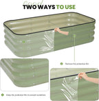 Garden Bed 4x2x1FT Galvanized Steel Planter Boxes (1Pack)