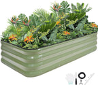 Garden Bed 4x2x1FT Galvanized Steel Planter Boxes (1Pack)