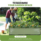 Garden Bed 4x2x1FT Galvanized Steel Planter Boxes (1Pack)