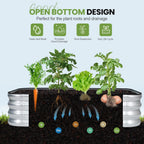 Garden Bed 4x2x1FT Galvanized Steel Planter Boxes (1Pack)