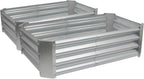 Garden Bed Rectangle Bottomless Galvanised (2 Pack)