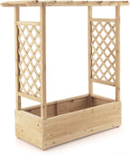 Garden Bed with Arch Trellis