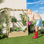 Garden Bed with Arch Trellis