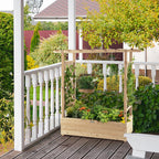 Garden Bed with Arch Trellis
