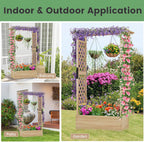 Garden Bed with Arch Trellis