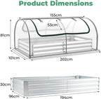 Garden Bed with Greenhouse
