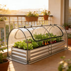 Garden Bed with Greenhouse