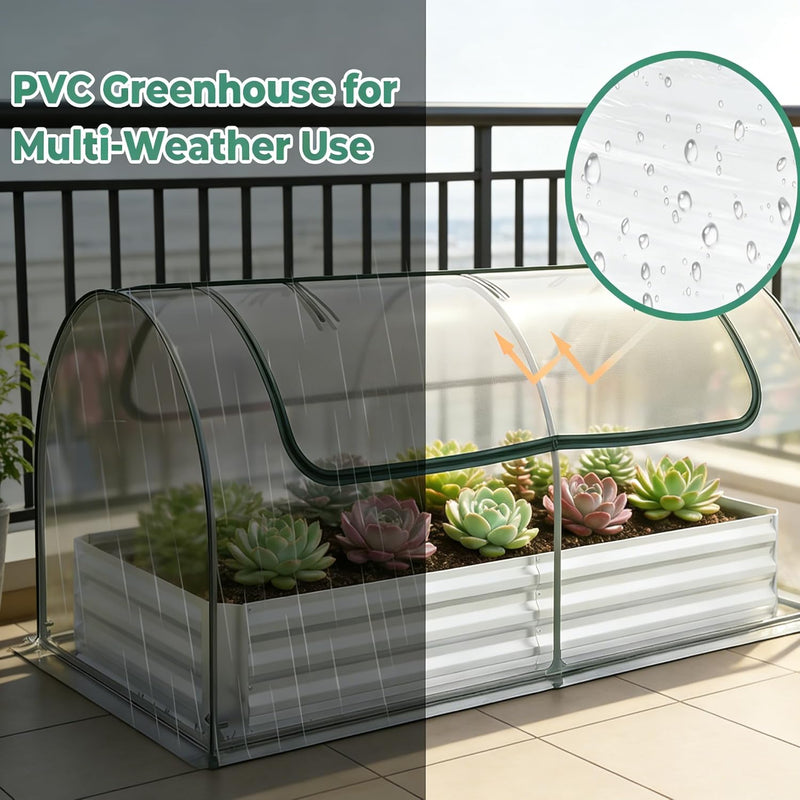 Garden Bed with Greenhouse