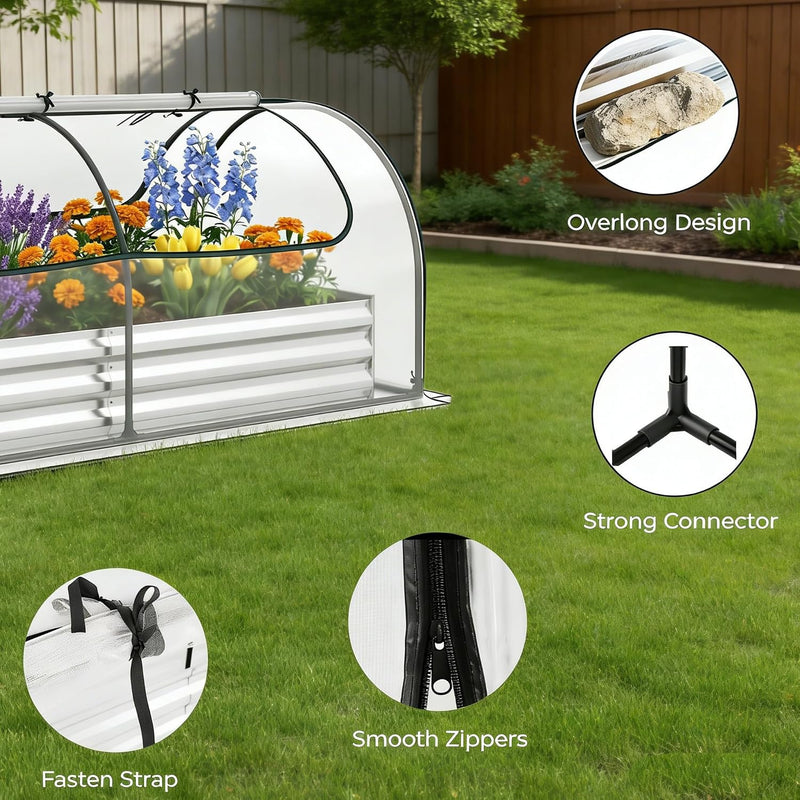 Garden Bed with Greenhouse