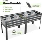 Garden Bed with Legs Galvanized Large Elevated Planter