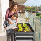 Garden Bed with Legs Galvanized Large Elevated Planter