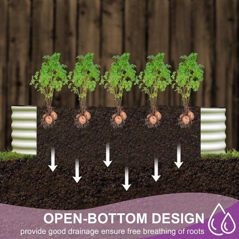 Garden Beds Outdoor 240x60x45CM Steel Planter Box