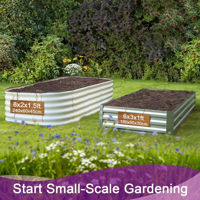 Garden Beds Outdoor 240x60x45CM Steel Planter Box
