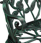 Garden Bench 2-Seater Balcony Patio Aluminium Cast Iron