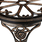 Garden Bench 2-Seater Balcony Patio Aluminium Cast Iron